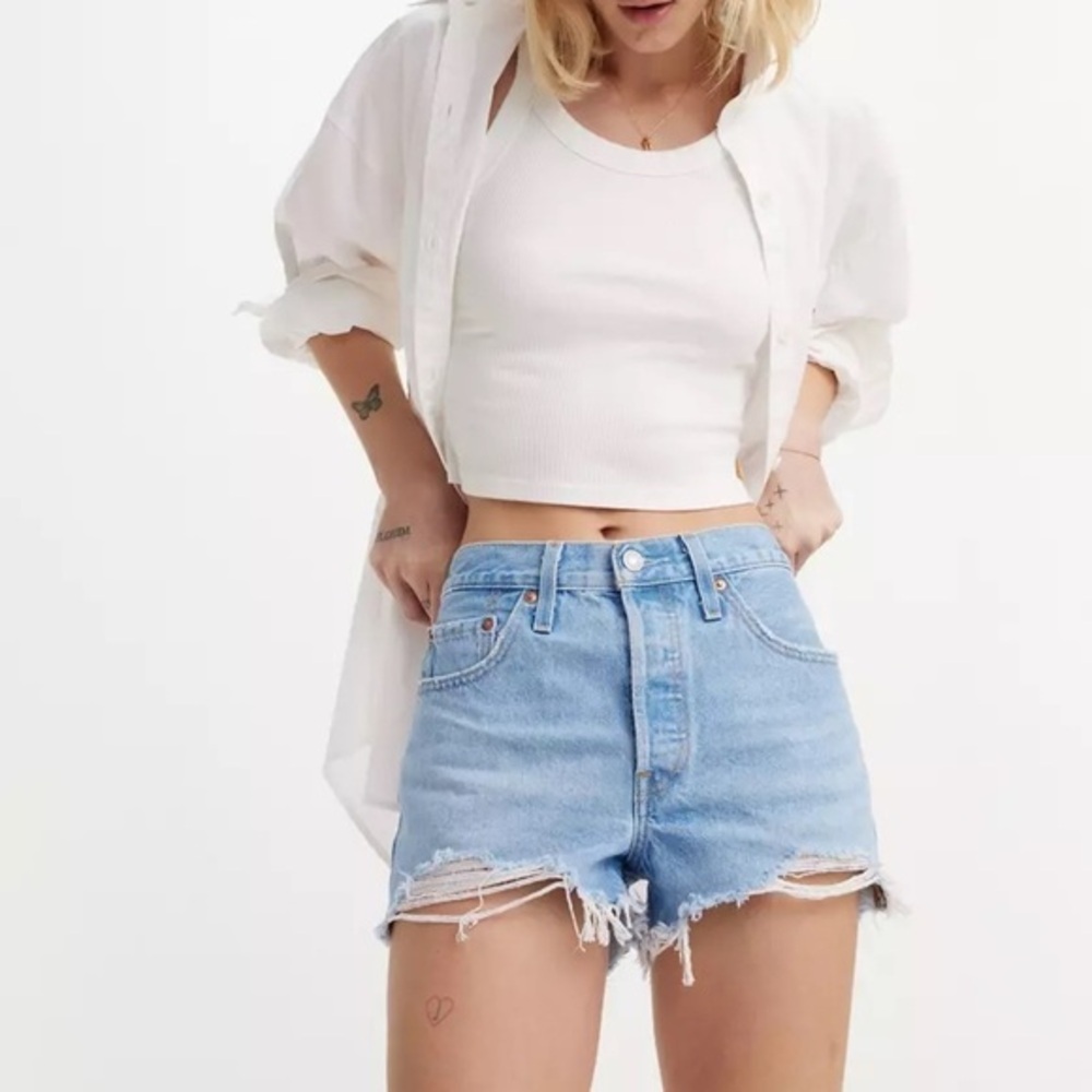 Levi's® Premium 501® ORIGINAL FIT HIGH RISE WOMEN'S SHORTS size 26